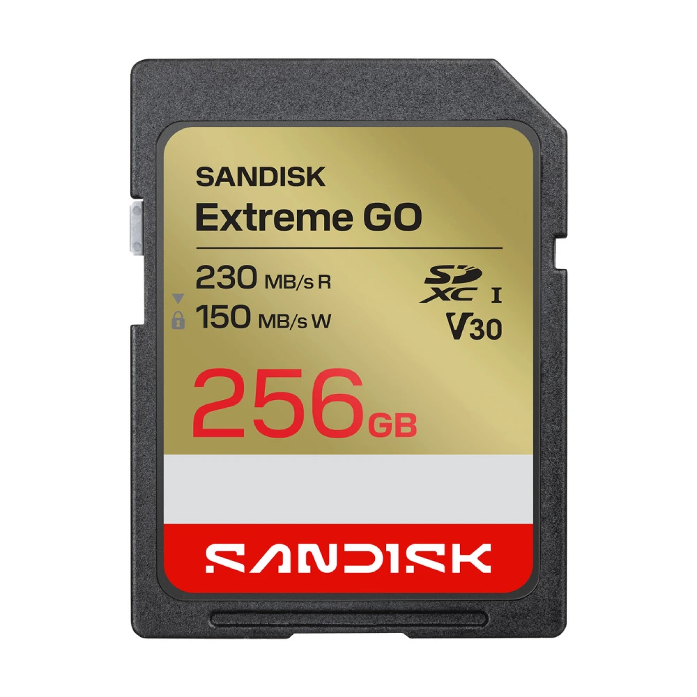Sandisk SD Card Extreme Go SDXC UHS-I 256GB V30 view 2